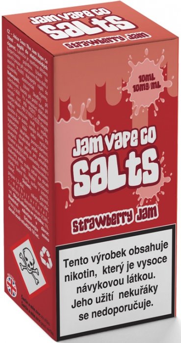 E-liquid Juice Sauz SALT The Jam Vape Co Strawberry Jam 10ml - 10mg 
