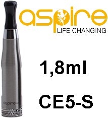 aSpire CE5-S BVC Clearomizer 1,8ohm 1,8ml Silver 