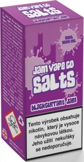 E-liquid Juice Sauz SALT The Jam Vape Co Blackcurrant Jam 10ml - 10mg