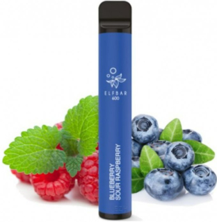 Elf Bar 600 SK elektronická cigareta Blueberry Sour Raspberry 20mg 
